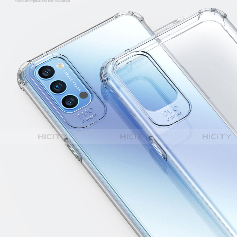 Coque Ultra Slim Silicone Souple Transparente pour Oppo Reno4 Pro 5G Clair Plus