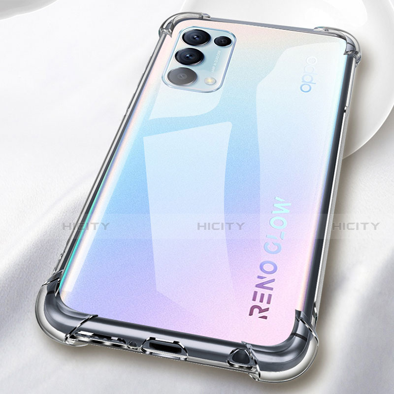 Coque Ultra Slim Silicone Souple Transparente pour Oppo Reno5 5G Clair Plus