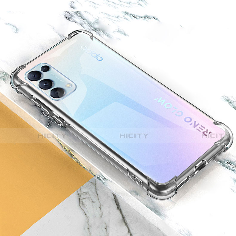 Coque Ultra Slim Silicone Souple Transparente pour Oppo Reno5 5G Clair Plus