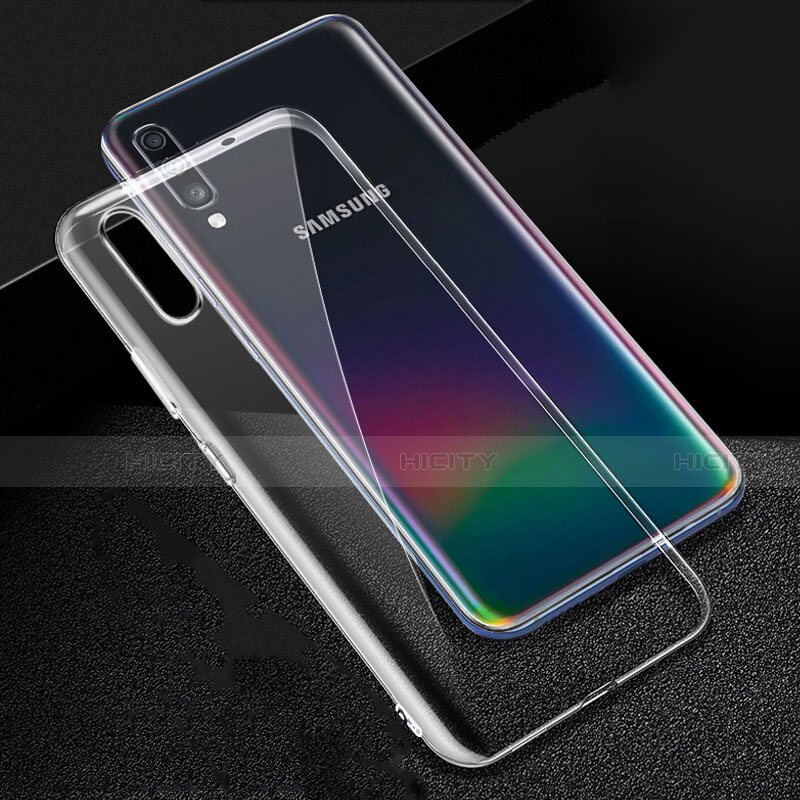 Coque Ultra Slim Silicone Souple Transparente pour Samsung Galaxy A70 Clair Plus