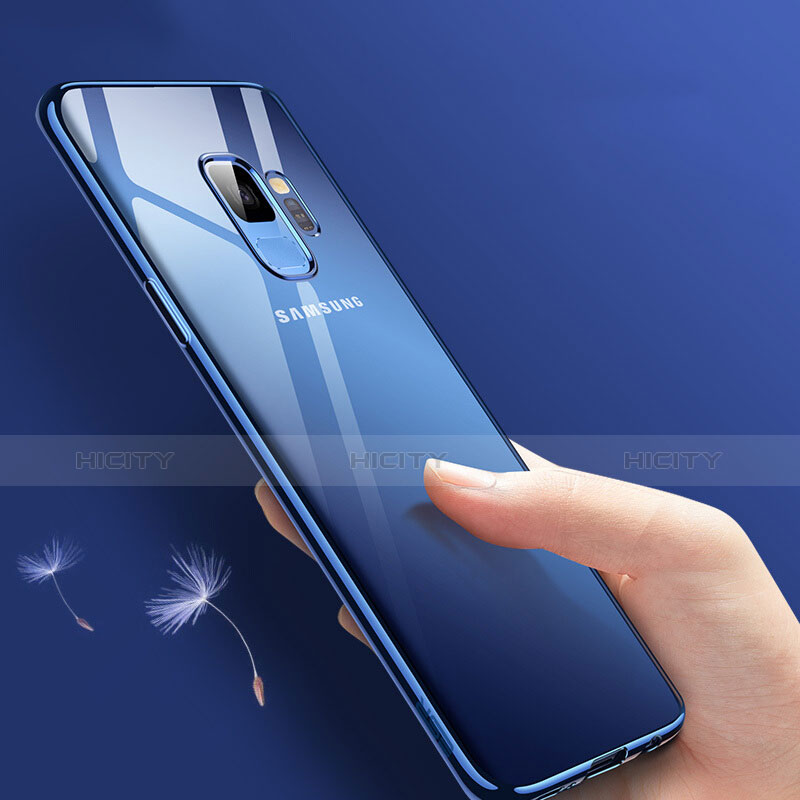 Coque Ultra Slim Silicone Souple Transparente pour Samsung Galaxy S9 Bleu Plus