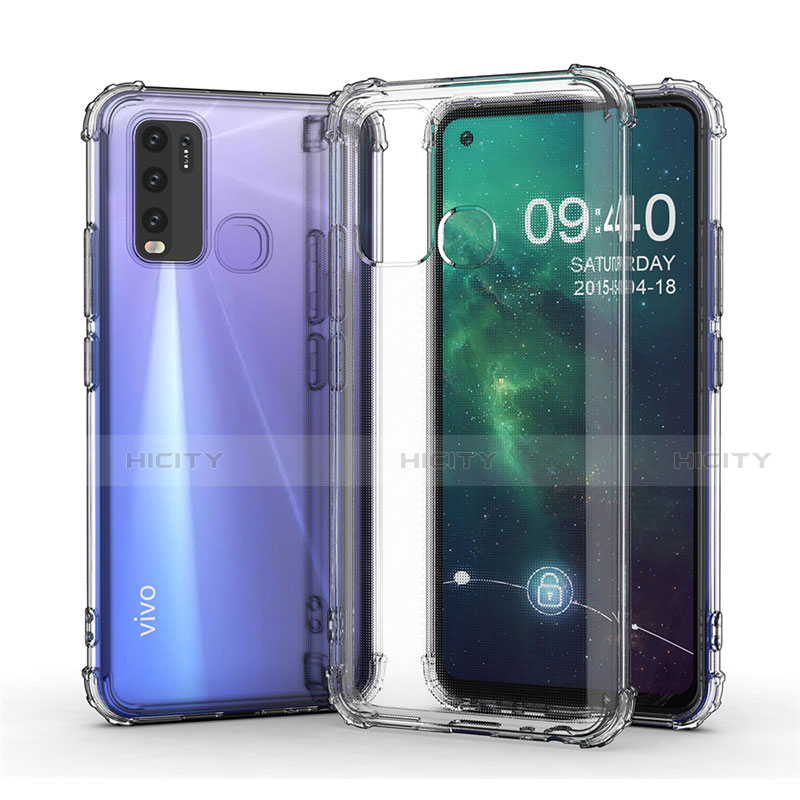 Coque Ultra Slim Silicone Souple Transparente pour Vivo Y50 Clair Plus