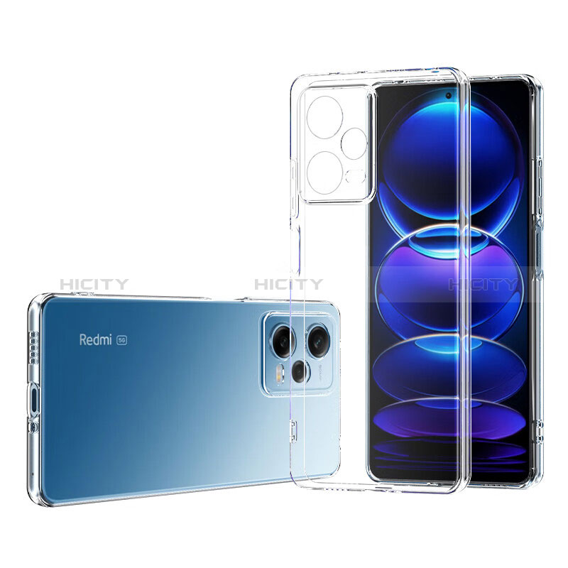 Coque Ultra Slim Silicone Souple Transparente pour Xiaomi Redmi Note 12 Pro 5G Clair Plus