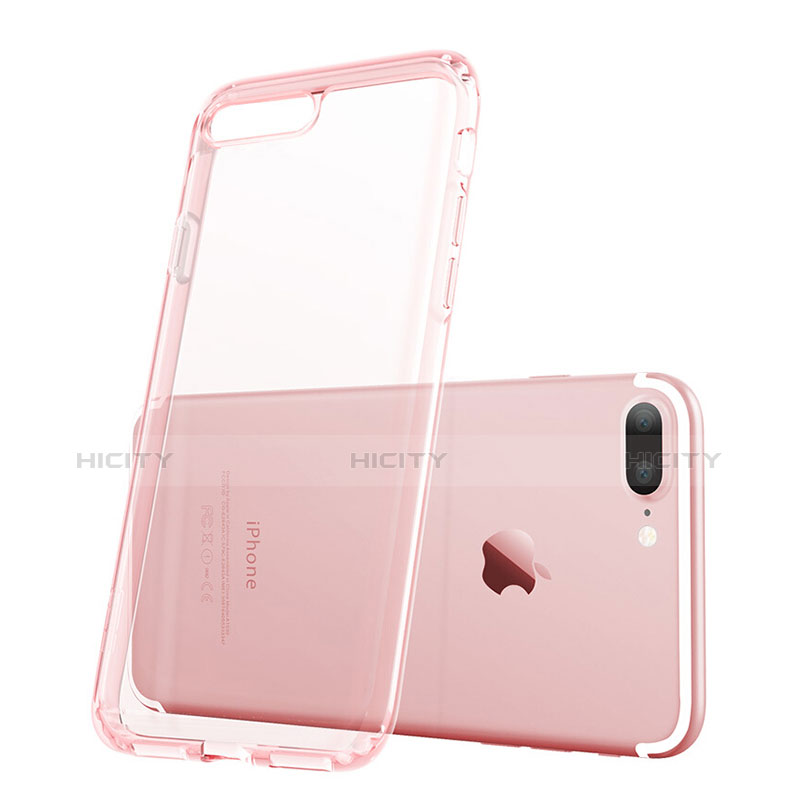 Coque Ultra Slim TPU Souple Transparente pour Apple iPhone 8 Plus Rose Plus