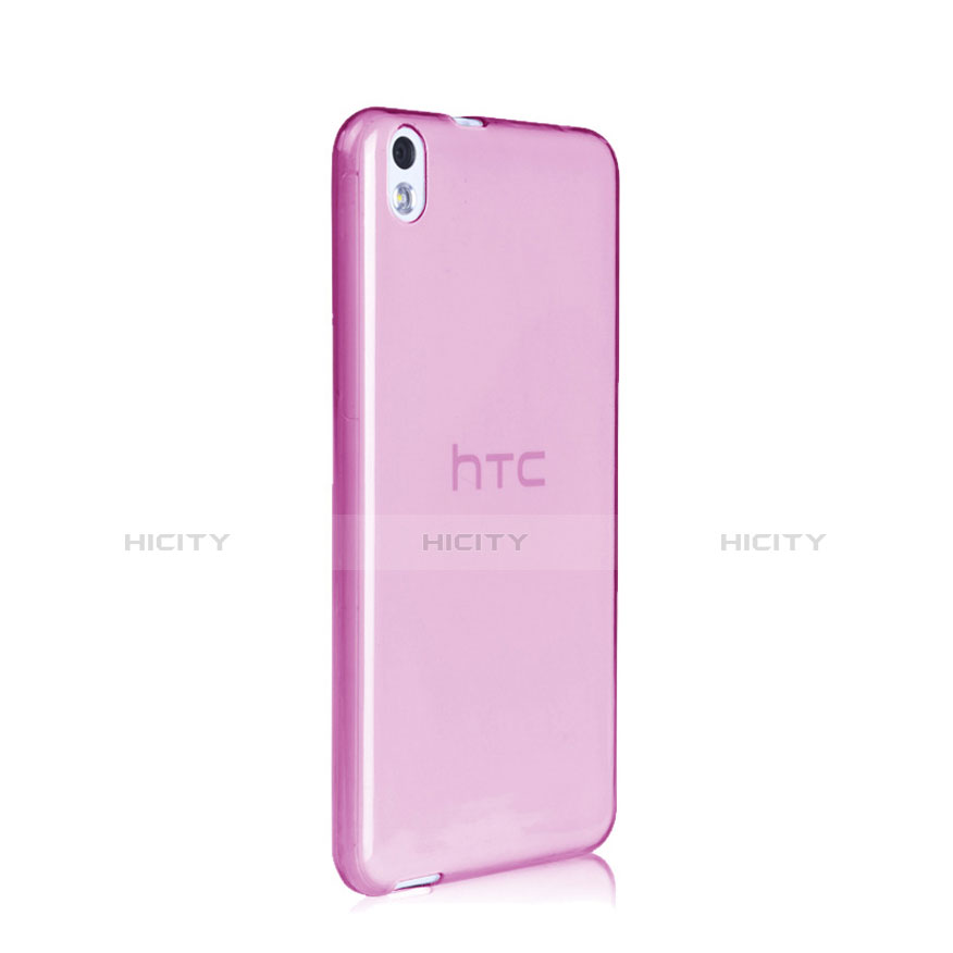 Coque Ultra Slim TPU Souple Transparente pour HTC Desire 816 Rose Plus