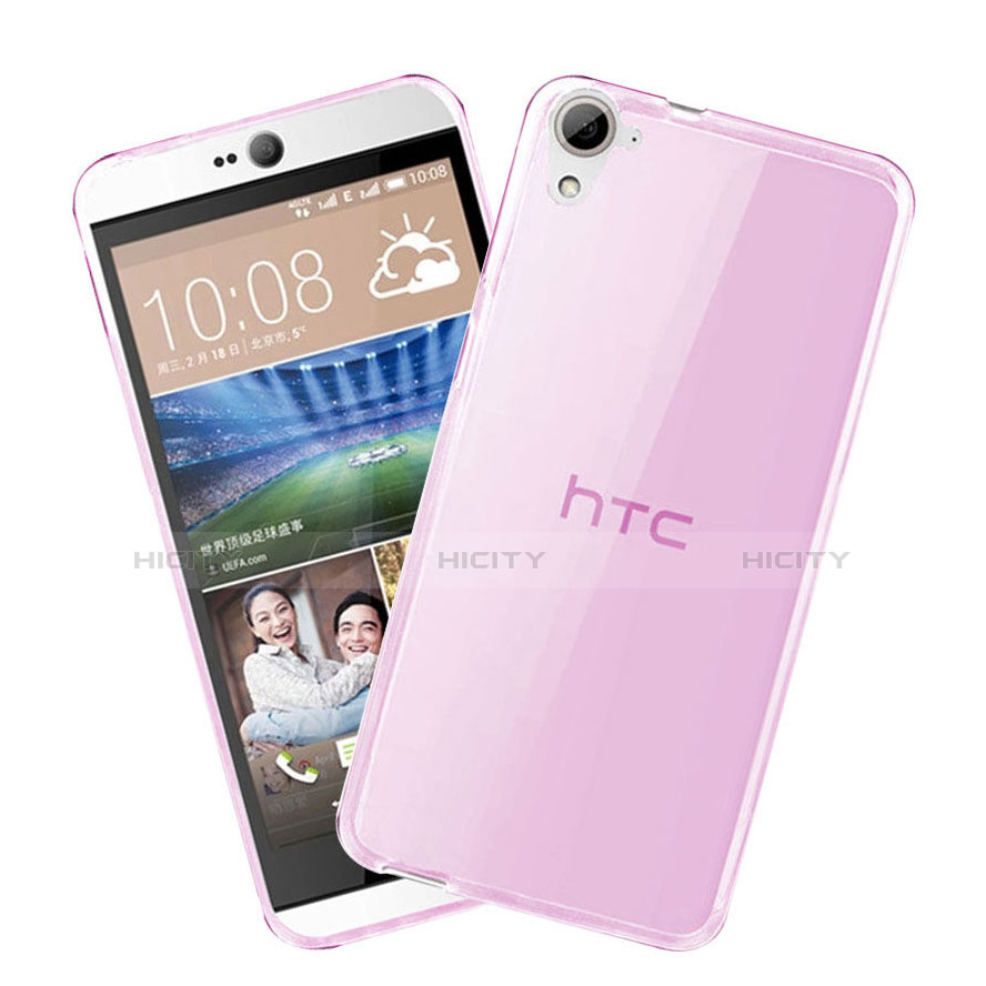 Coque Ultra Slim TPU Souple Transparente pour HTC Desire 826 826T 826W Rose Plus