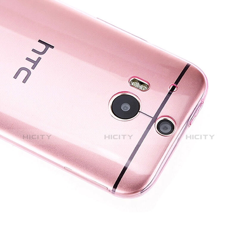 Coque Ultra Slim TPU Souple Transparente pour HTC One M8 Rose Plus