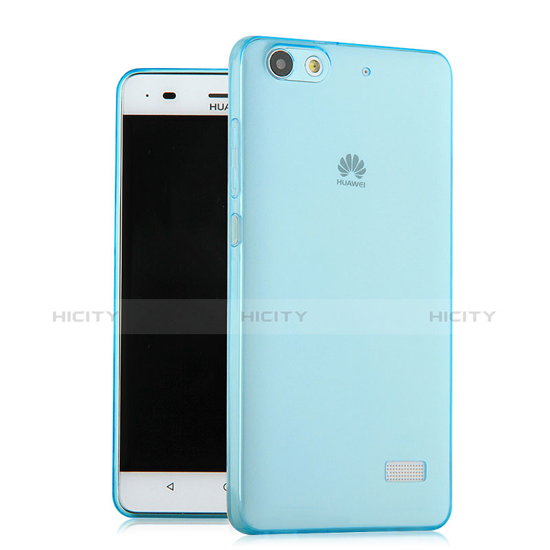 Coque Ultra Slim TPU Souple Transparente pour Huawei Honor 4C Bleu Plus