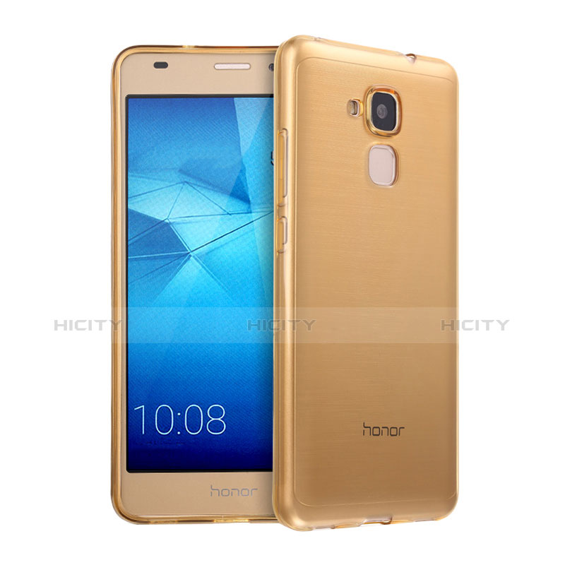 Coque Ultra Slim TPU Souple Transparente pour Huawei Honor 5C Or Plus