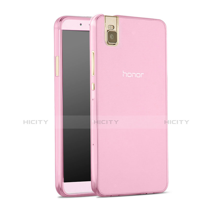 Coque Ultra Slim TPU Souple Transparente pour Huawei Honor 7i shot X Rose Plus