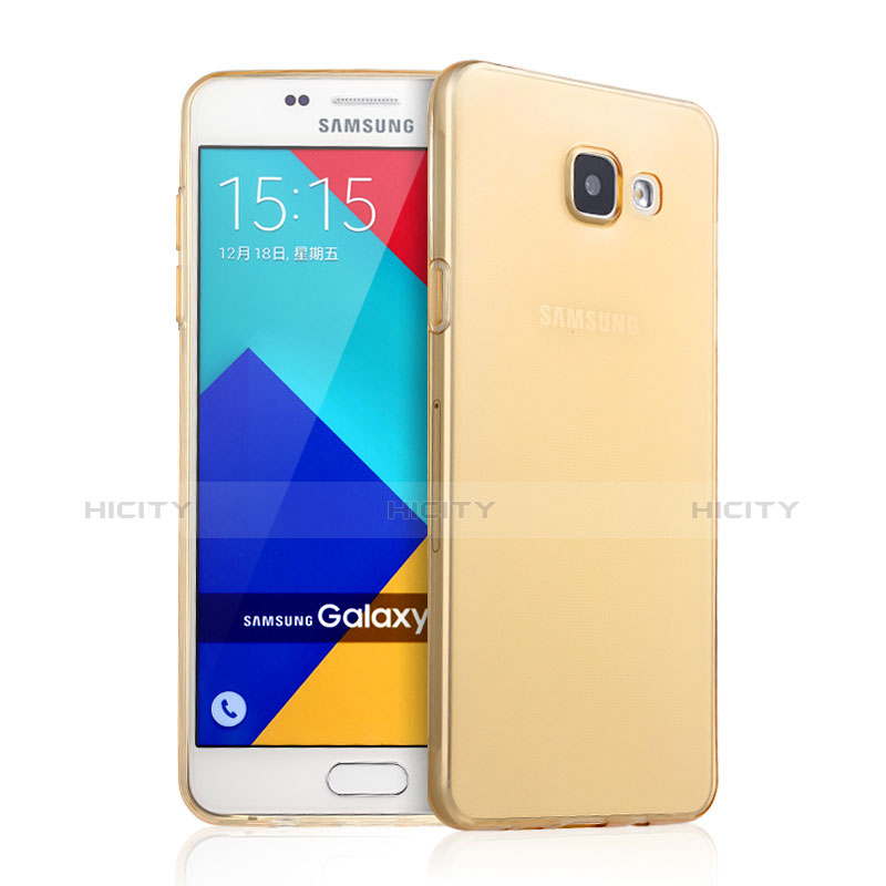 Coque Ultra Slim TPU Souple Transparente pour Samsung Galaxy A9 (2016) A9000 Or Plus