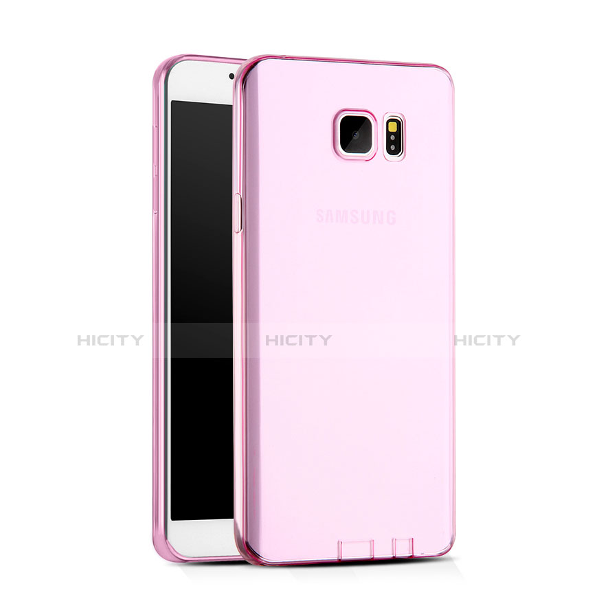 Coque Ultra Slim TPU Souple Transparente pour Samsung Galaxy Note 5 N9200 N920 N920F Rose Plus