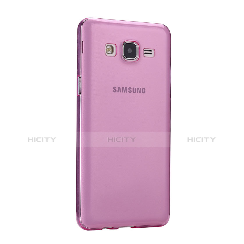 Coque Ultra Slim TPU Souple Transparente pour Samsung Galaxy On5 G550FY Rose Plus