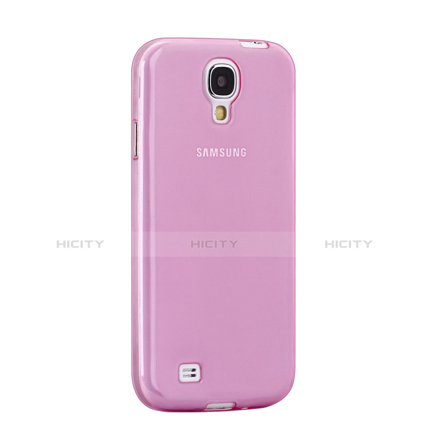 Coque Ultra Slim TPU Souple Transparente pour Samsung Galaxy S4 i9500 i9505 Rose Plus