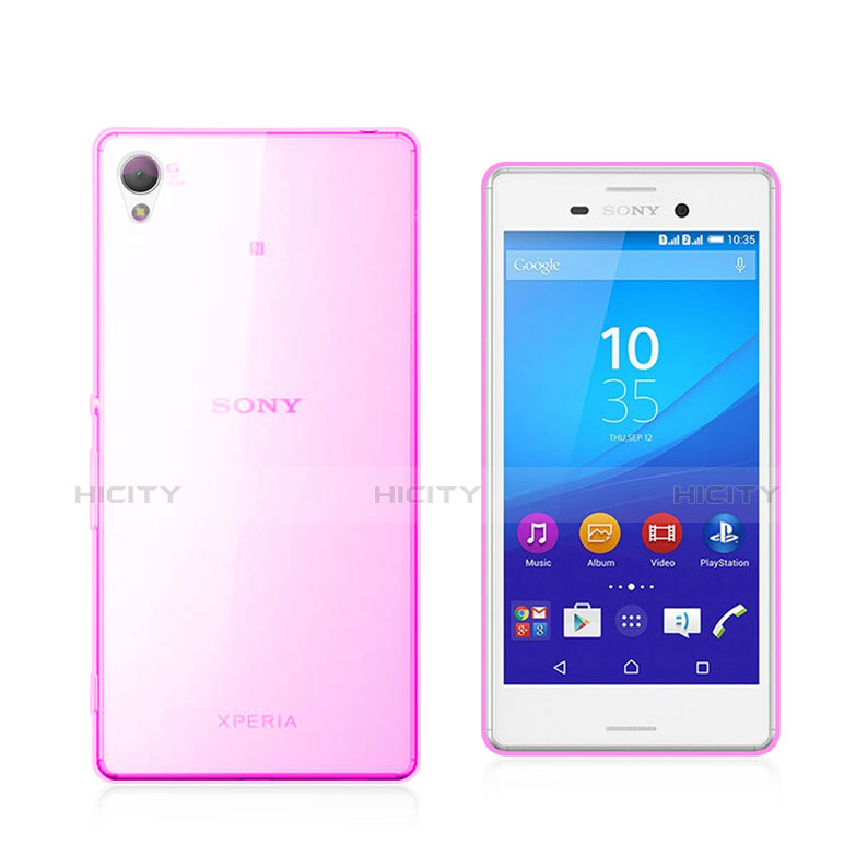 Coque Ultra Slim TPU Souple Transparente pour Sony Xperia M4 Aqua Rose Plus