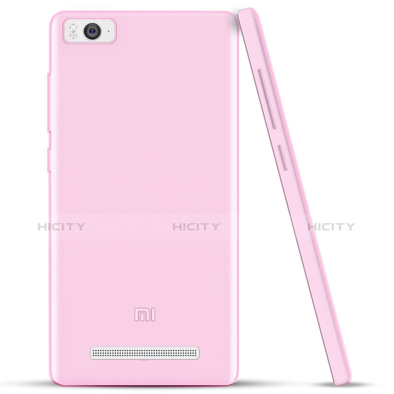 Coque Ultra Slim TPU Souple Transparente pour Xiaomi Mi 4C Rose Plus