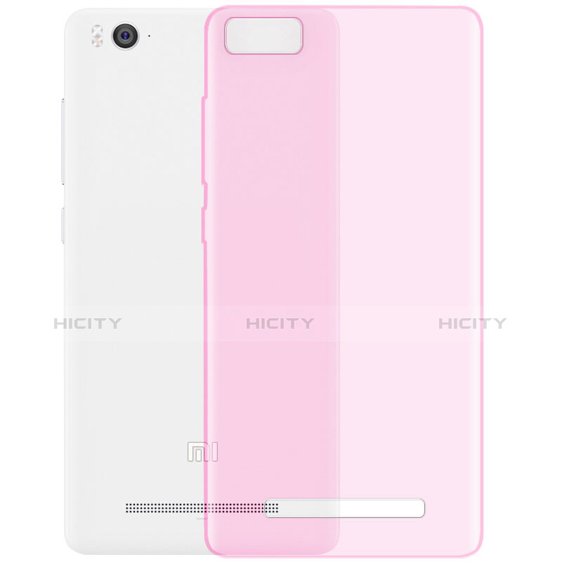 Coque Ultra Slim TPU Souple Transparente pour Xiaomi Mi 4C Rose Plus