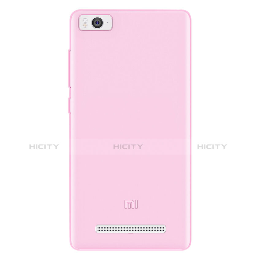 Coque Ultra Slim TPU Souple Transparente pour Xiaomi Mi 4C Rose Plus