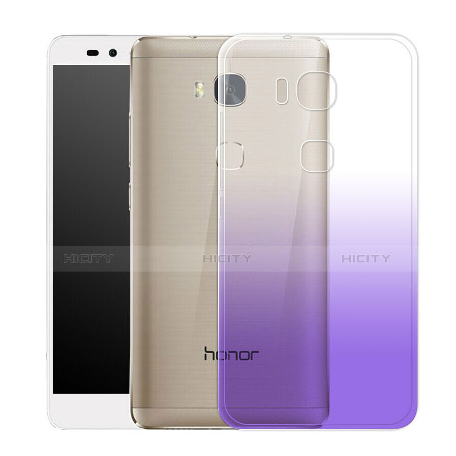 Coque Ultra Slim Transparente Souple Degrade pour Huawei GT3 Violet Plus