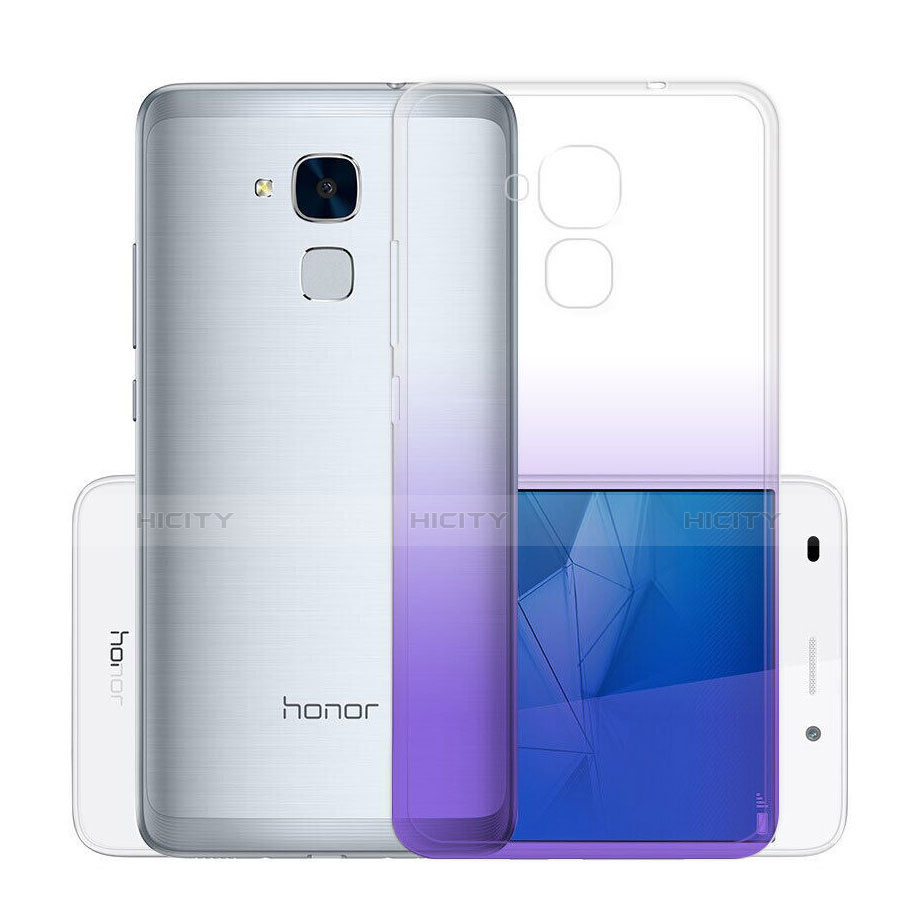 Coque Ultra Slim Transparente Souple Degrade pour Huawei GT3 Violet Plus