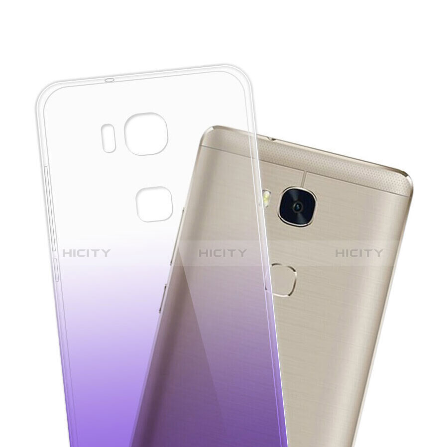 Coque Ultra Slim Transparente Souple Degrade pour Huawei GT3 Violet Plus