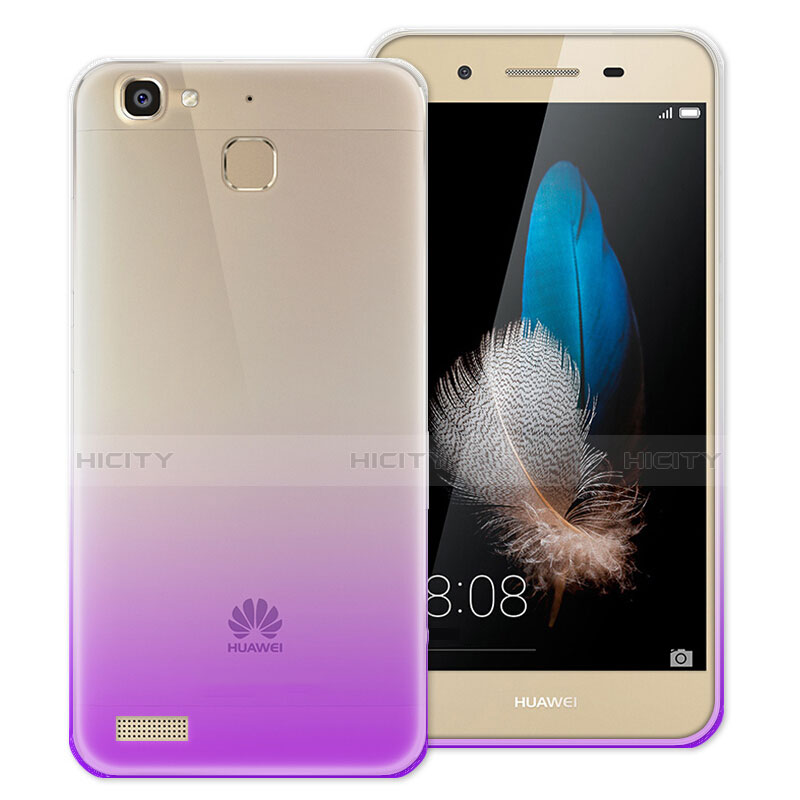 Coque Ultra Slim Transparente Souple Degrade pour Huawei P8 Lite Smart Violet Plus