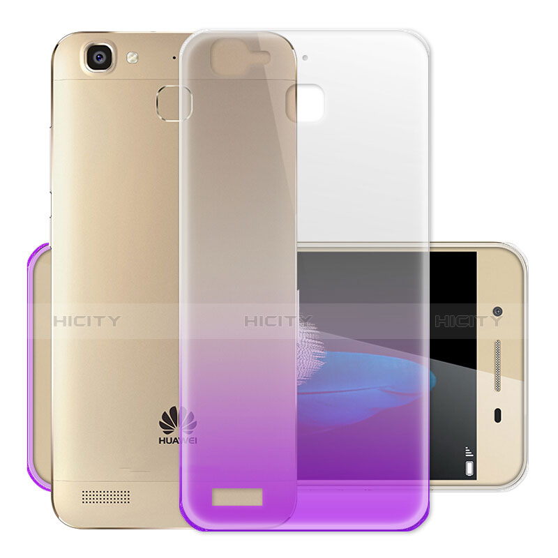 Coque Ultra Slim Transparente Souple Degrade pour Huawei P8 Lite Smart Violet Plus