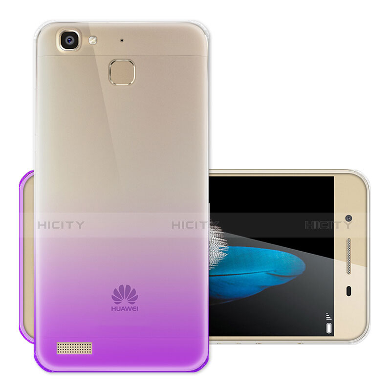 Coque Ultra Slim Transparente Souple Degrade pour Huawei P8 Lite Smart Violet Plus