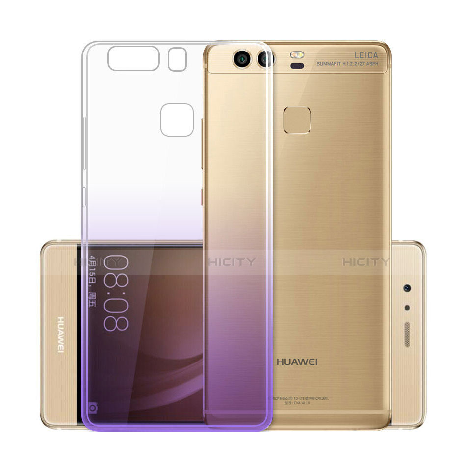 Coque Ultra Slim Transparente Souple Degrade pour Huawei P9 Plus Violet Plus