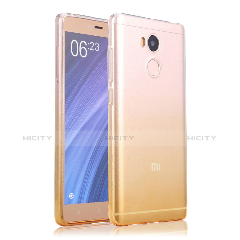 Coque Ultra Slim Transparente Souple Degrade pour Xiaomi Redmi 4 Prime High Edition Jaune Plus