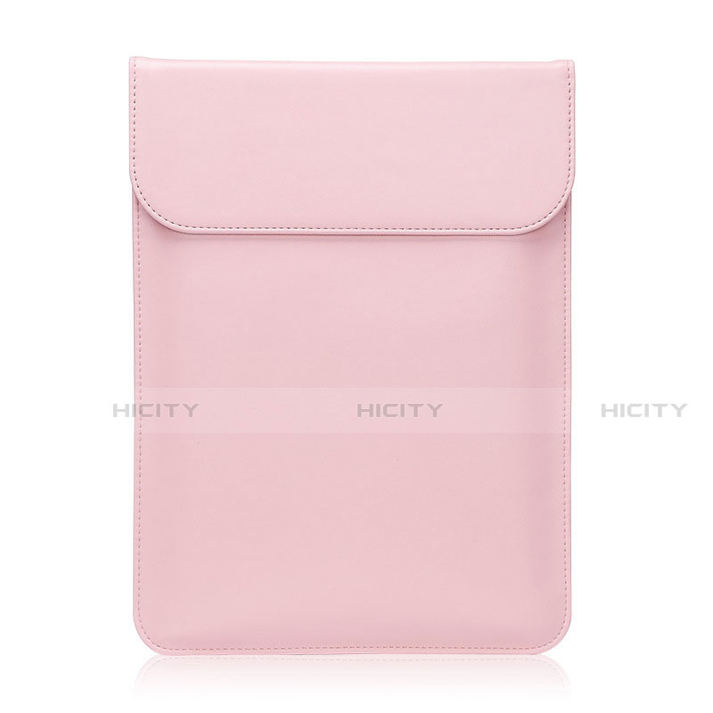 Double Pochette Housse Cuir L01 pour Huawei Honor MagicBook 15 Rose Plus