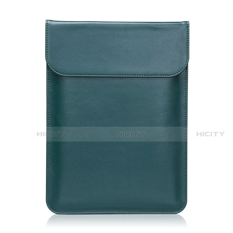 Double Pochette Housse Cuir L01 pour Huawei Honor MagicBook 15 Vert Plus