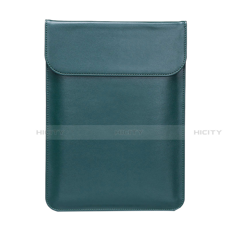 Double Pochette Housse Cuir L01 pour Huawei Honor MagicBook Pro (2020) 16.1 Vert Plus