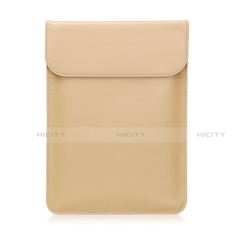 Double Pochette Housse Cuir L03 pour Huawei Matebook D14 (2020) Or Plus