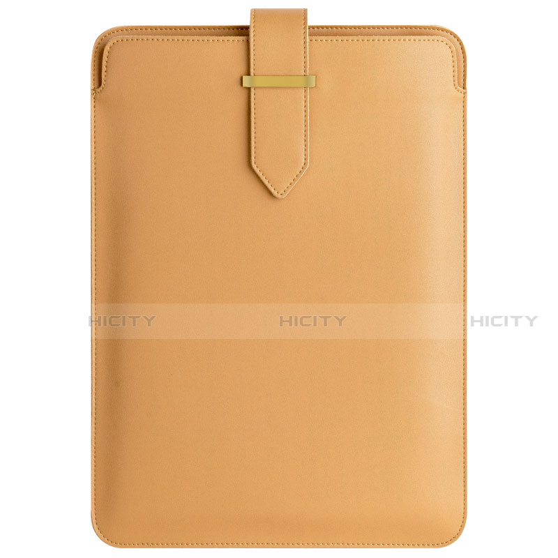 Double Pochette Housse Cuir L04 pour Apple MacBook Air 13 pouces (2020) Marron Plus