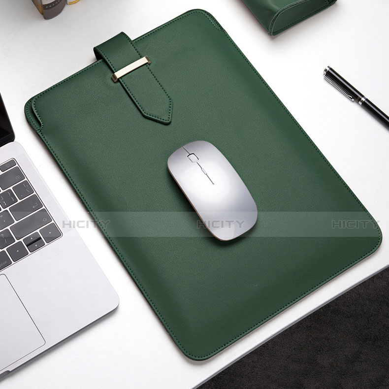 Double Pochette Housse Cuir L04 pour Apple MacBook Air 13 pouces (2020) Plus