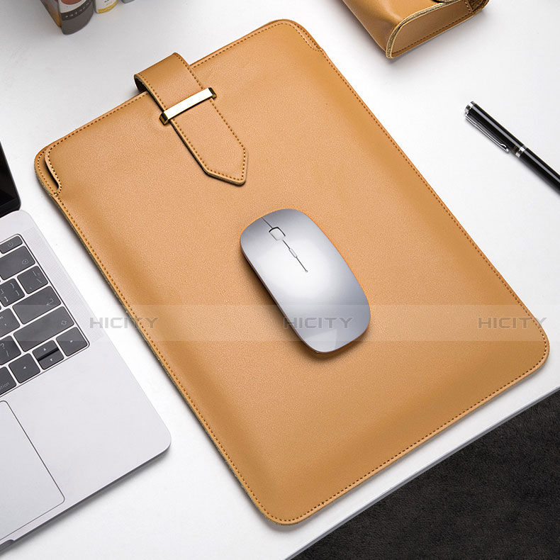 Double Pochette Housse Cuir L04 pour Apple MacBook Air 13 pouces (2020) Plus