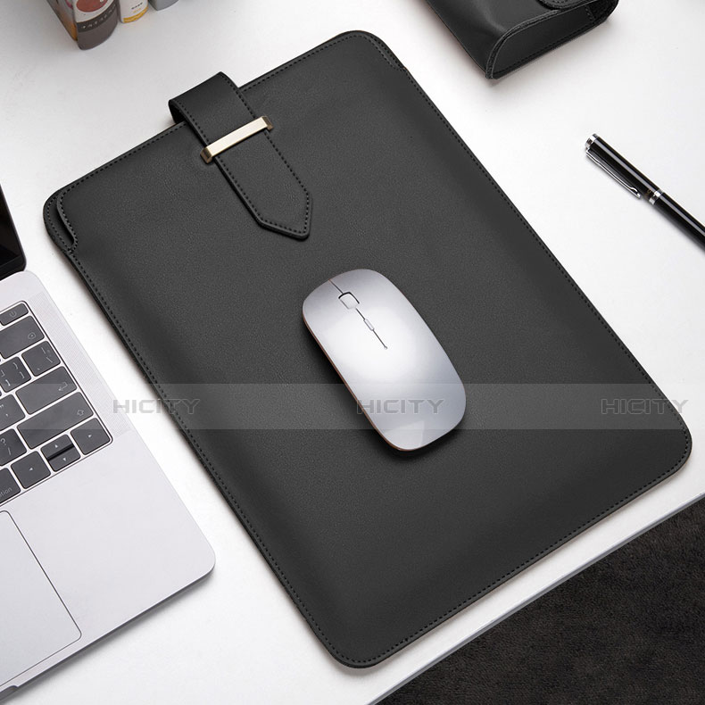 Double Pochette Housse Cuir L04 pour Apple MacBook Pro 15 pouces Retina Plus