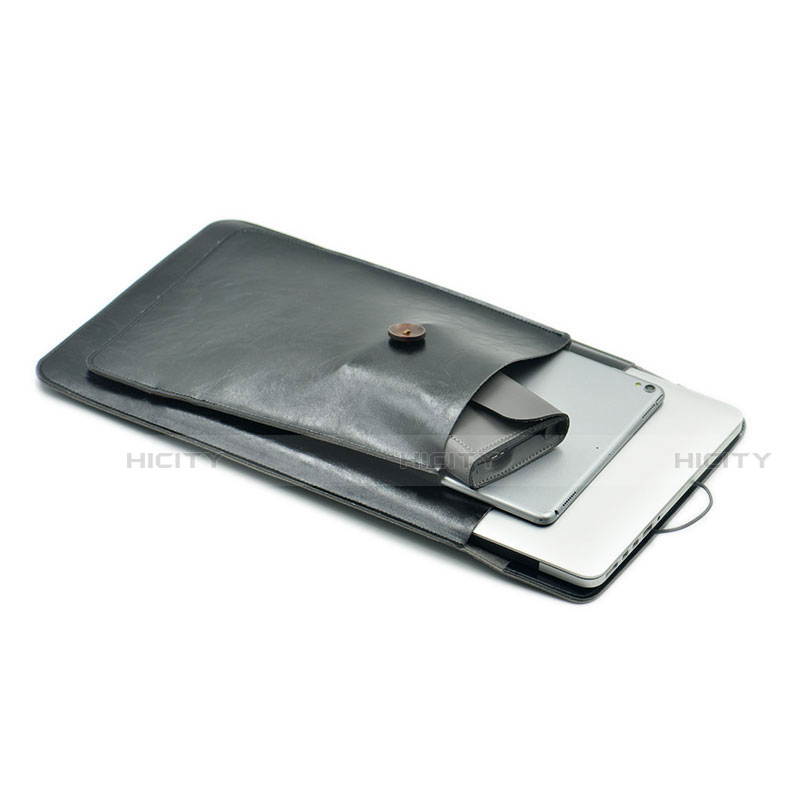 Double Pochette Housse Cuir L09 pour Apple MacBook Air 13 pouces Plus