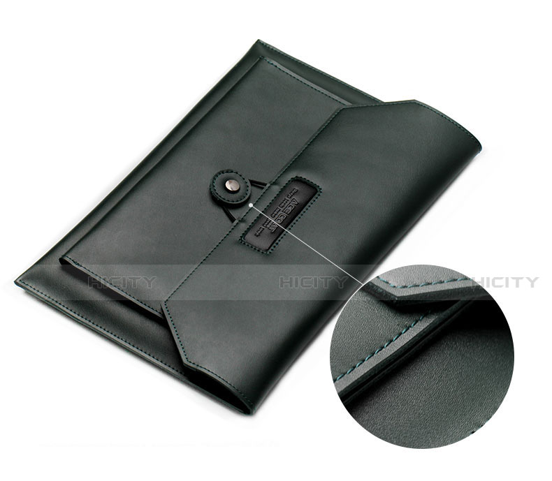 Double Pochette Housse Cuir L12 pour Apple MacBook 12 pouces Plus