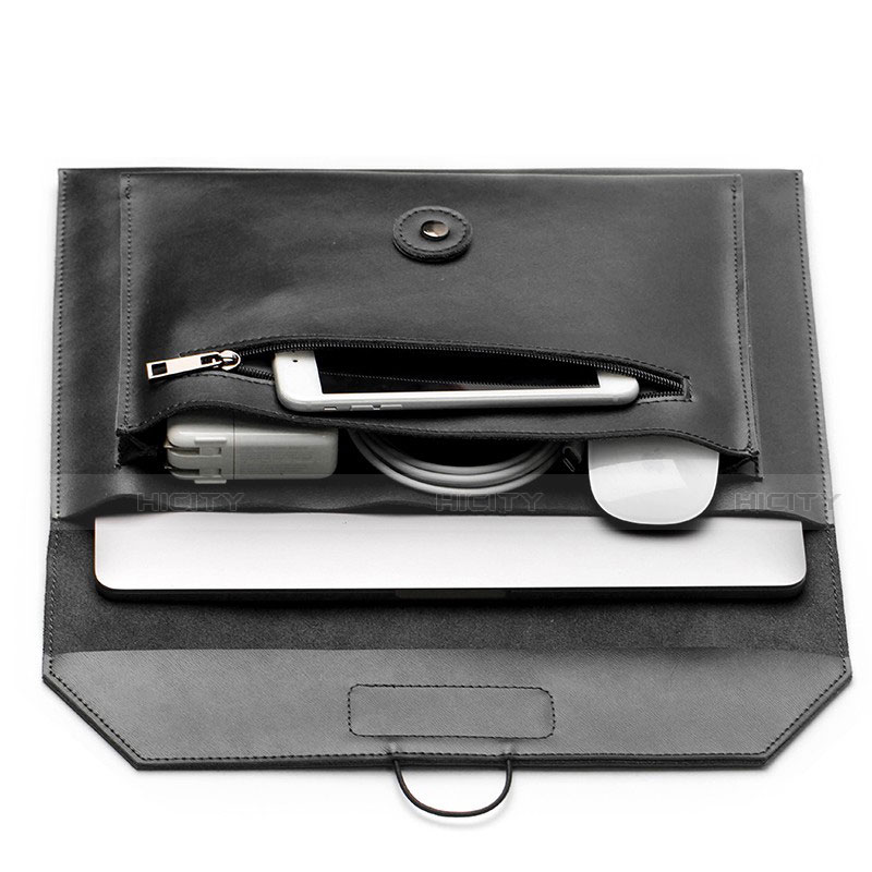 Double Pochette Housse Cuir L12 pour Apple MacBook Pro 13 pouces (2020) Plus