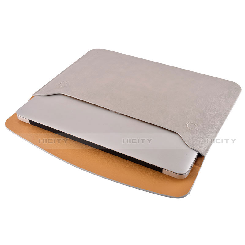 Double Pochette Housse Cuir L15 pour Apple MacBook 12 pouces Plus