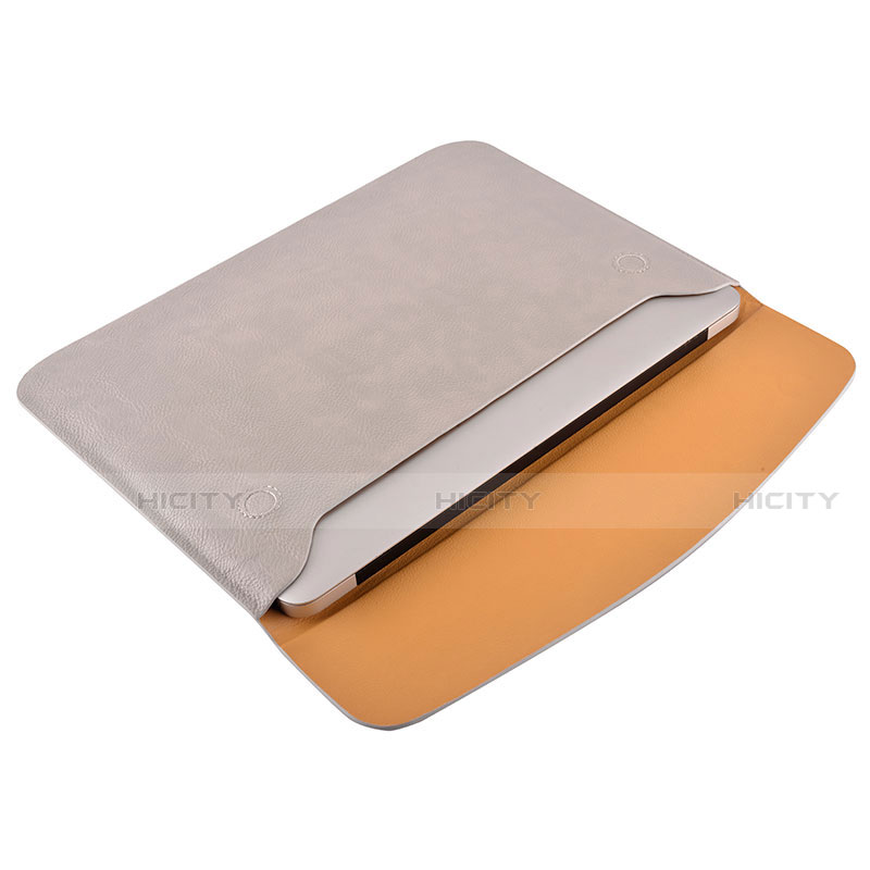 Double Pochette Housse Cuir L15 pour Apple MacBook 12 pouces Plus