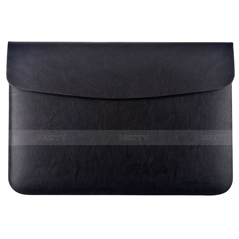 Double Pochette Housse Cuir L15 pour Apple MacBook Air 13 pouces (2020) Noir Plus