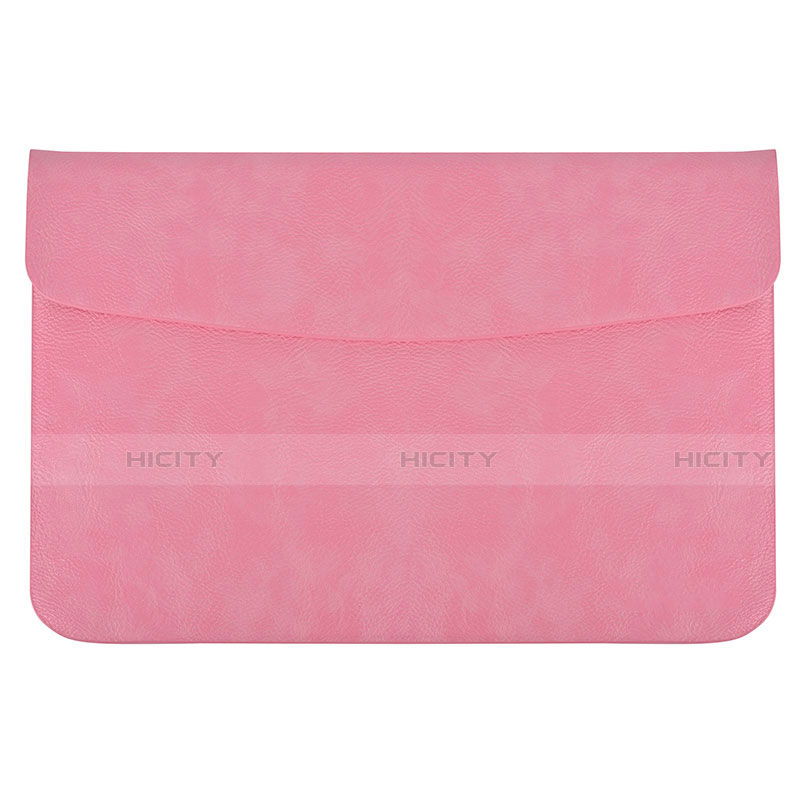 Double Pochette Housse Cuir L15 pour Apple MacBook Pro 15 pouces Retina Rose Plus