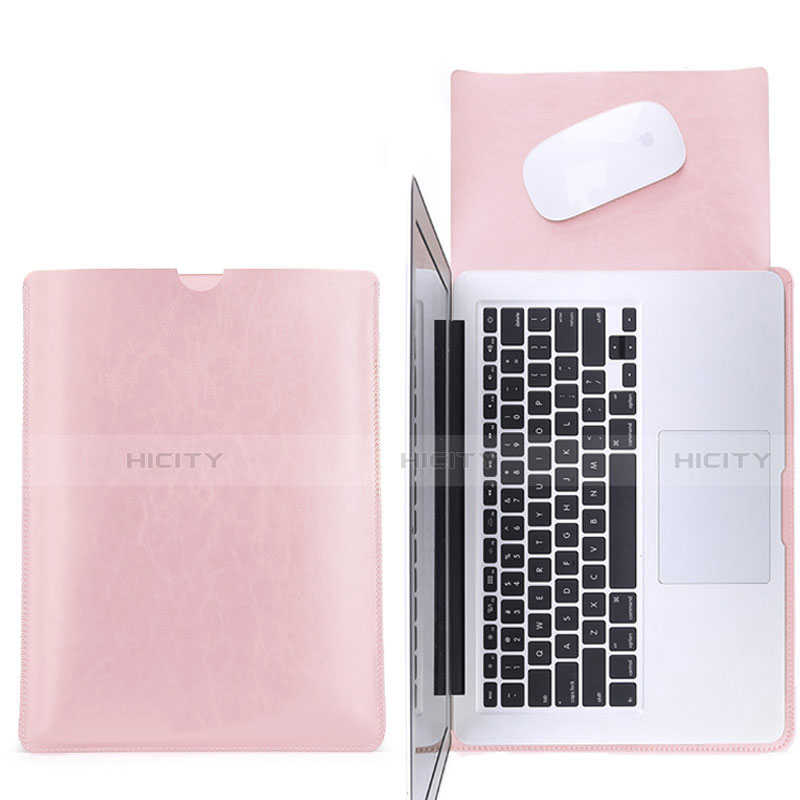 Double Pochette Housse Cuir L17 pour Apple MacBook 12 pouces Plus