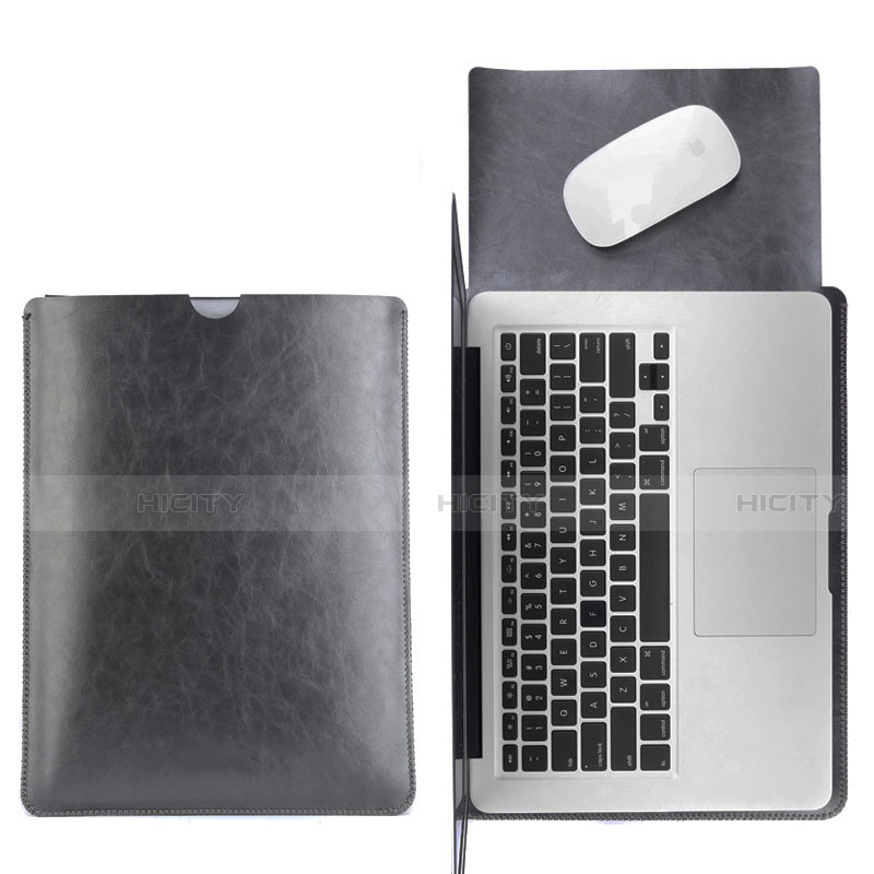 Double Pochette Housse Cuir L17 pour Apple MacBook 12 pouces Plus