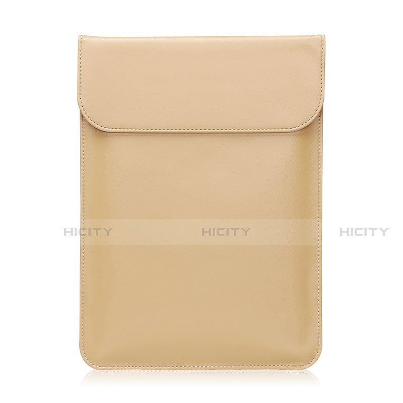 Double Pochette Housse Cuir L21 pour Apple MacBook 12 pouces Or Plus