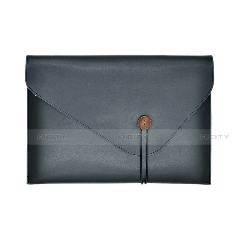 Double Pochette Housse Cuir L22 pour Apple MacBook Air 13 pouces Noir Plus