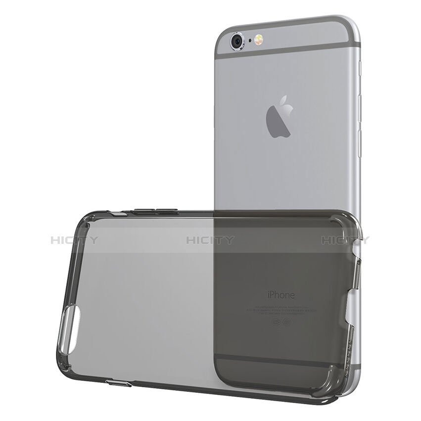 Etui Antichocs Rigide Transparente Crystal pour Apple iPhone 6 Plus Gris Plus